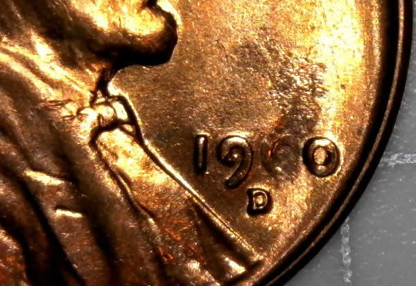 1960-D-Lincoln-Memorial-Cents-Struck-Through-Grease-From-OBW-BU-Ebay-Roll